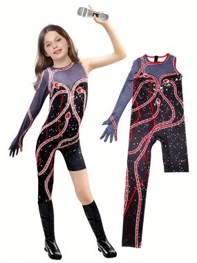 Taylor Swift-inspired "Reputation" era costume,  kids Size 5-6 (120),